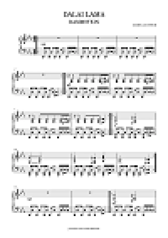 Rammstein - Dalai Lama (sheet music)