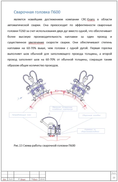 Диплом/курсовой. Сварка магистрального трубопровода