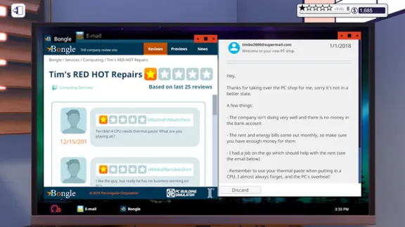 PC Building Simulator (Steam Key / Region Free) + Bonus