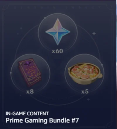 ✔️ Genshin Impact: Code Prime Gaming Bundle #7