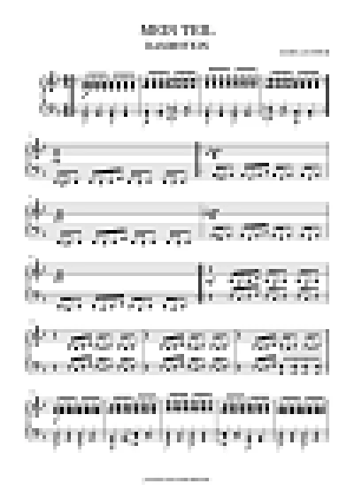 Rammstein - Mein Teil (sheet music)
