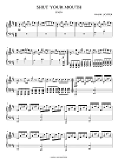 Pain - Shut Your Mouth (sheet music)