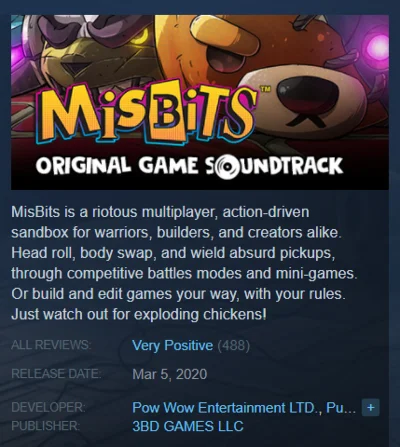 MisBits (Steam Key/Region Free/ROW) + 🎁