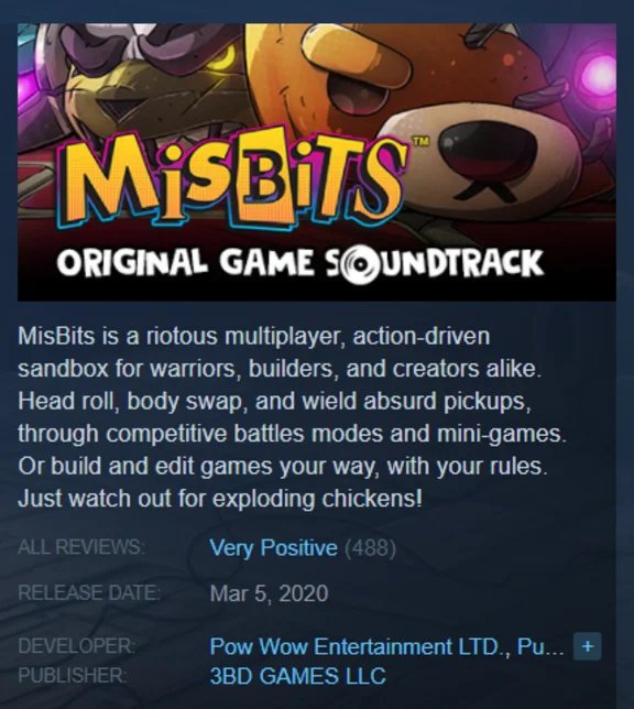 MisBits (Steam Key/Region Free/ROW) + 🎁