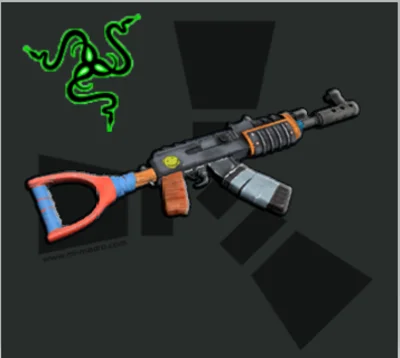 Macros on AK (front sight + 8x) for  Rust - Razer