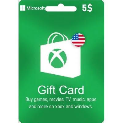 Xbox Microsoft Gift Card $ 5 (USA) + GIFT 🎁