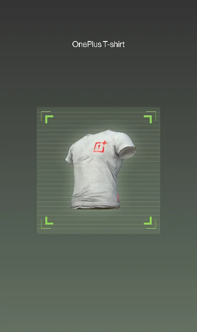 PUBG MOBILE OnePlus T-shirt 🔑