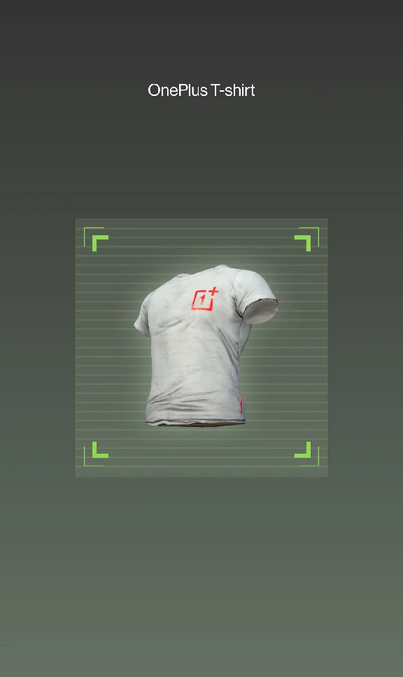 PUBG MOBILE OnePlus T-shirt 🔑