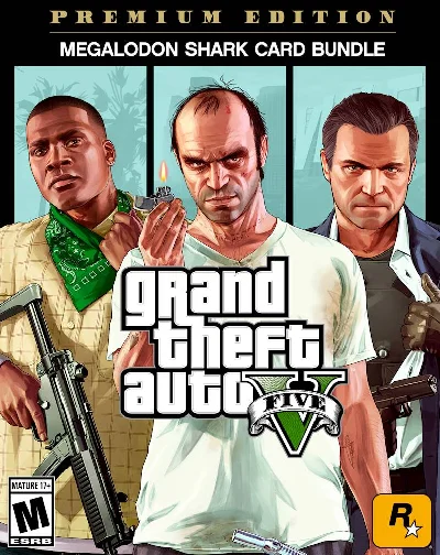 GTA 5 Grand Theft Auto V: Premium+Megalodon Xbox