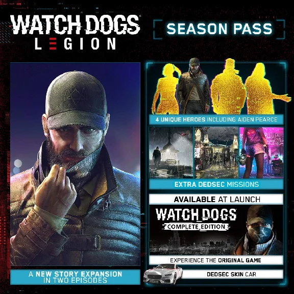 🌍 Watch Dogs: Legion - Season Pass XBOX КЛЮЧ🔑+ GIFT🎁
