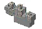 Connection with fasteners. Option 1