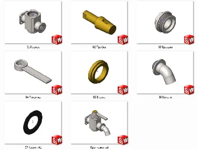 Drain tap MCH00.03.00.00 solidworks