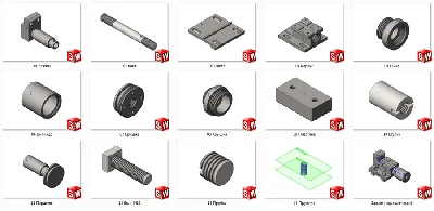 Clamp hydraulic MCH00.04.00.00 solidworks