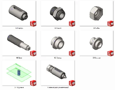 Safety valve MCh00.05.00.00 solidworks