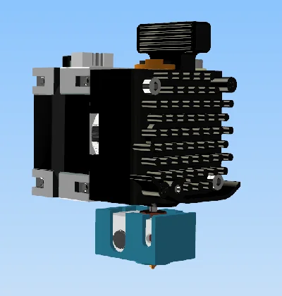 3D модель Директ экструдера  Trianglelab MATRIX LC Lite