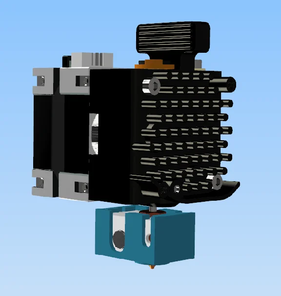 3D модель Директ экструдера  Trianglelab MATRIX LC Lite