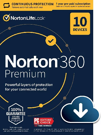 Norton 360 Premium  10 devices / 1 год (Global)