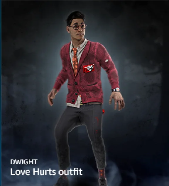 ✔️支付宝免佣金 Key DWIGHT Love Hurts outfit 德怀特皮肤 +🎁