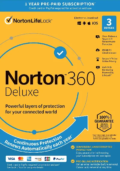 Norton 360 Deluxe   3 devices / 90 days (Global)