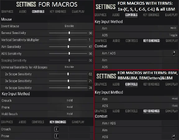 PUBG - Macros for AKM - x7 & bloody - 2022