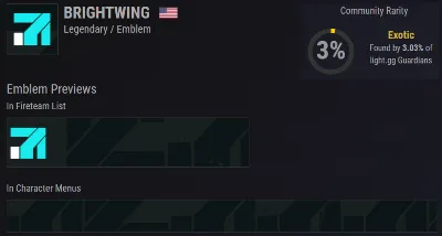 Destiny 2 Эмблема Яркокрыл PC/PS/XBOX