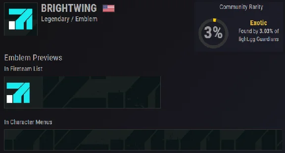 Destiny 2 Emblem Brightwing PC/PS/XBOX