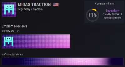 Destiny 2 Эмблема Вектор Мидаса PC/PS/XBOX