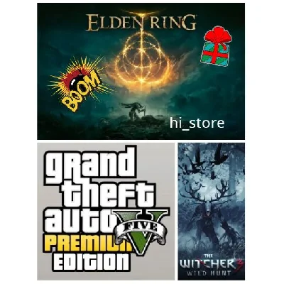 Account ELDEN RING|WITCHER 3|GTA V PREM (XBOX X/S/ONE)