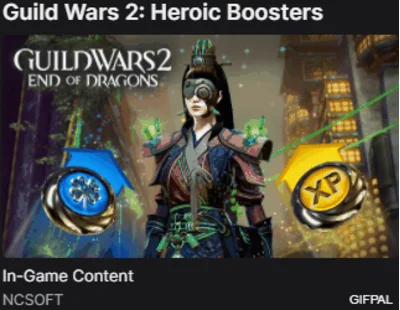 Guild Wars 2: 5 Heroic Boosters 🔑 KEY CODE