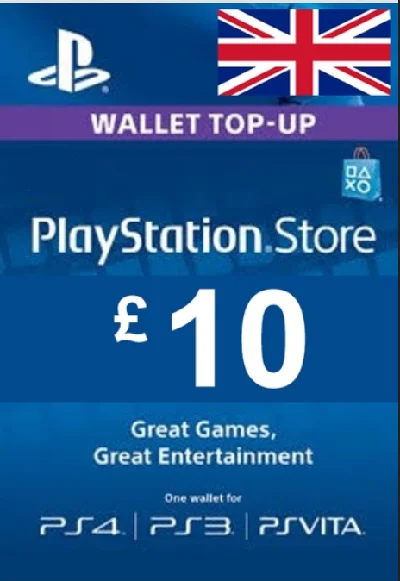 PLAYSTATION NETWORK (PSN) £ 10 GBP (UK) Великобритания
