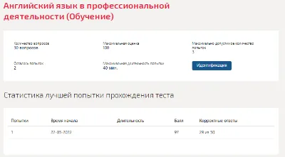 Иностранный язык в профессиональной деятельности.Тест