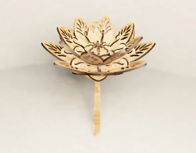 Flower laser cut files DXF SVG CDR EPS AI