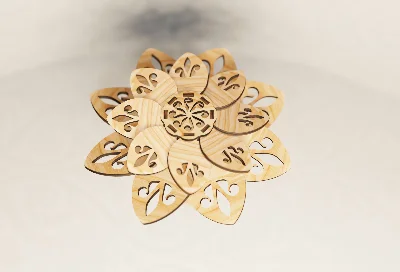 Цветок файлы для лазерной резки DXF SVG CDR EPS AI