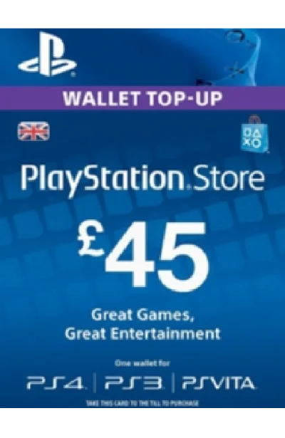 🔶PSN 45 Фунтов (GBP) UK [Карта Оплаты] Официально Ключ