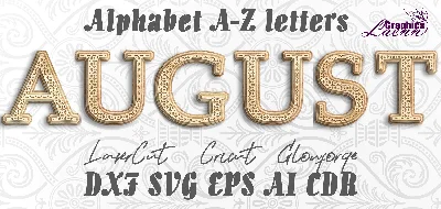Многослойный алфавит буквы a-z,макет для лазерной резки