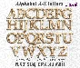 Многослойный алфавит буквы a-z,макет для лазерной резки