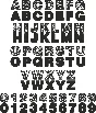 Marine alphabet a-z letters 0-9 numbers laser cut files