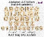 Marine alphabet a-z letters 0-9 numbers laser cut files