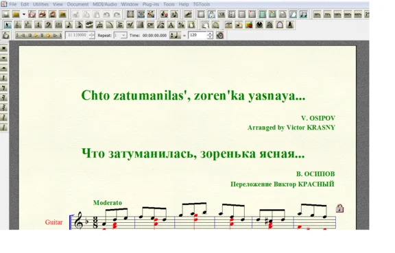 CHTO ZATUMANILAS by Osipov for 7-string guitar