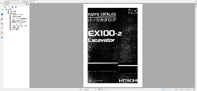HITACHI EX100-2 КАТАЛОГ ЗАПЧАСТЕЙ