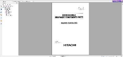 HITACHI EX220 E220LC КАТАЛОГ ЗАПЧАСТЕЙ