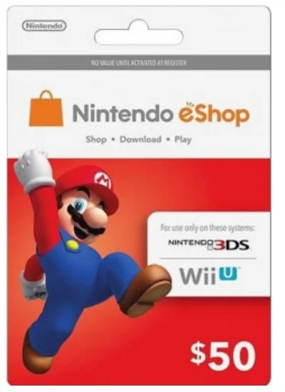 Nintendo $50 USA eShop Card