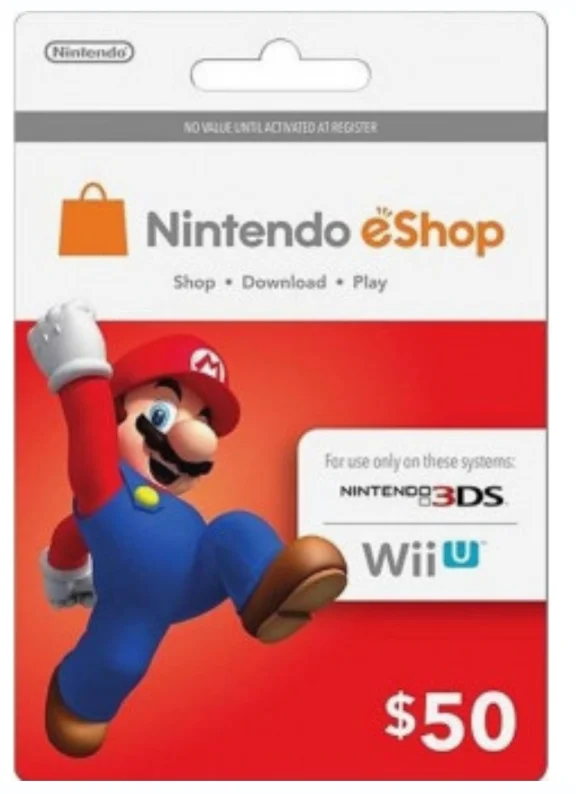 Nintendo $50 USA eShop Card