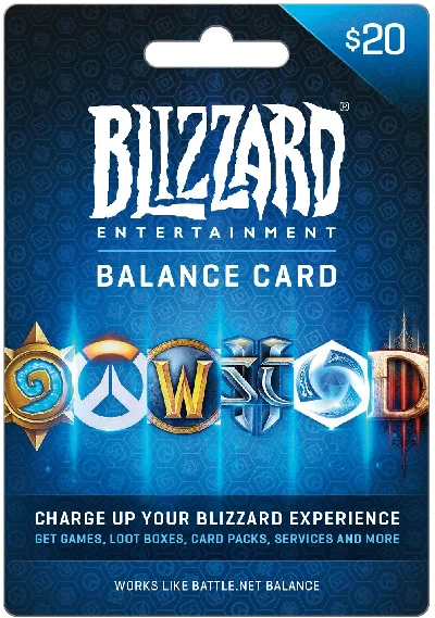 ⭐️ 20 USD Battle.net Gift Card [USA] (Official 🔑 KEY)
