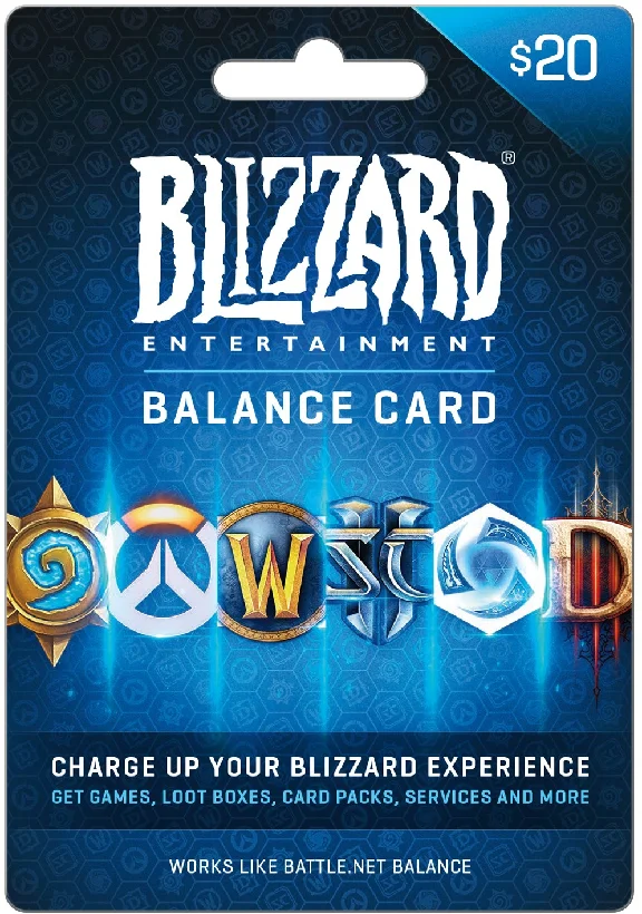 ⭐️ 20 USD Battle.net Gift Card [USA] (Official 🔑 KEY)