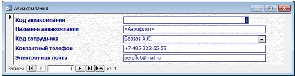 Air ticket database Access