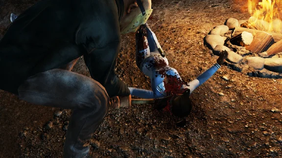 Friday the 13th The Game Jason Part 4 Pig Splitter Kill