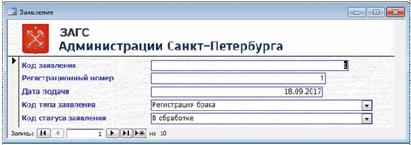 Registry Office database Access