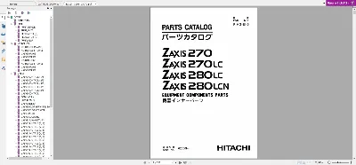 HITACHI ZX270 PARTS CATALOG