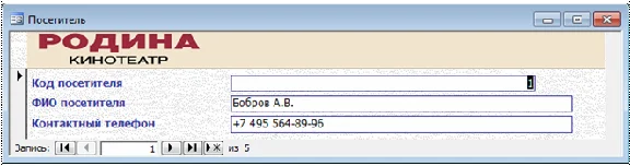 Database Cinema Access